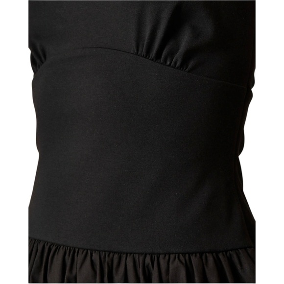 J Crew Black Bubble Hem Mixy Mini Dress Sleeveless Boatneck Womens Size M - Picture 2 of 13